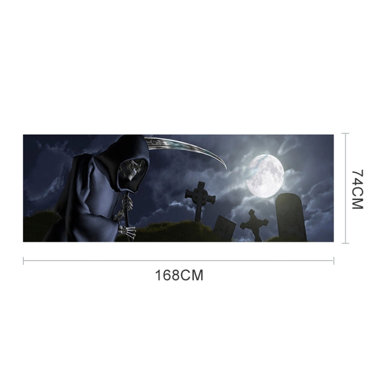 Death Cemetery Pattern Horror Series Car Rear Window Decorative Sticker, Size: 168 x 74cm, Size: 168 x 74cm