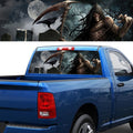 Scythe Death Pattern Horror Series Car Rear Window Decorative Sticker, Size: 165 x 56cm, Size: 165 x 56cm (Scythe Death)