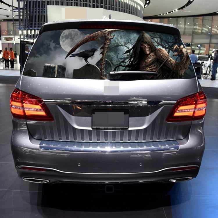 Scythe Death Pattern Horror Series Car Rear Window Decorative Sticker, Size: 165 x 56cm, Size: 165 x 56cm (Scythe Death)