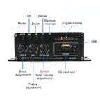 AK370 12V Household / Car Bluetooth HIFI Amplifier Audio with Remote Control , AK370