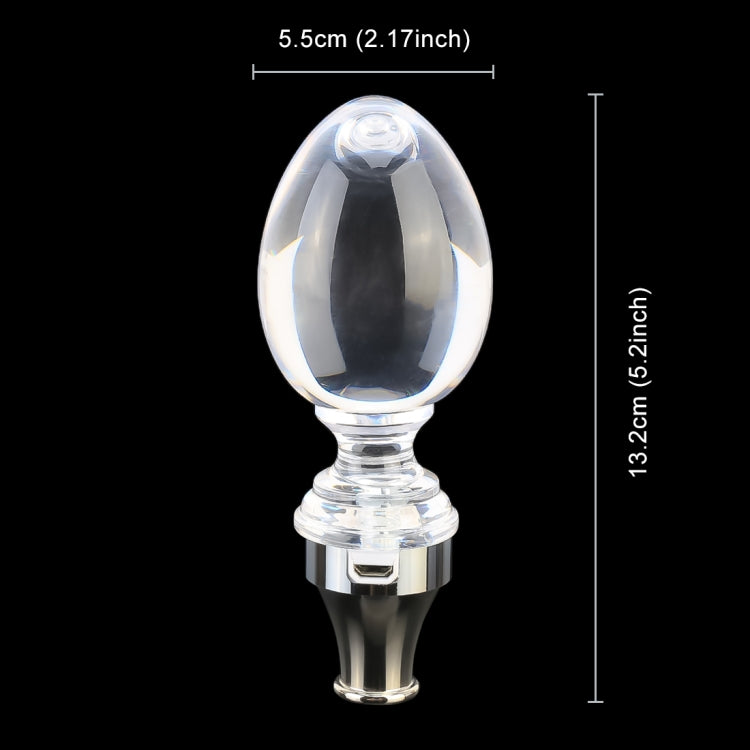 Universal Car Egg Shaped Crystal Gear Head Gear Shift Knob with Light, 5