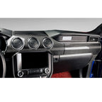 2 in 1 Car Carbon Fiber Dashboard Cover Panel Decorative Sticker for Ford Mustang 2015-2020, Dashboard Cover
