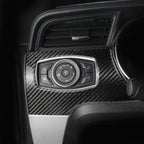 Car Carbon Fiber Headlight Switch Panel Decorative Sticker for Ford Mustang 2015-2020, Headlight Switch