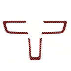 3 in 1 Car Carbon Fiber Steering Wheel Button Decorative Sticker for Ford Mustang 2015-2020, Steering Wheel Button