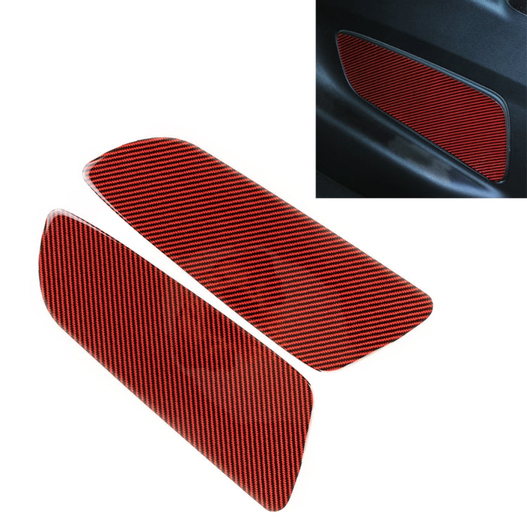 2 in 1 Car Carbon Fiber Rear Cover Decorative Sticker for Ford Mustang 2015-2020, Rear Cover
