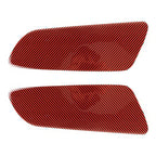 2 in 1 Car Carbon Fiber Rear Cover Decorative Sticker for Ford Mustang 2015-2020, Rear Cover