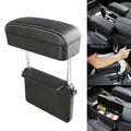 Universal Car PU Leather Wrapped Armrest Box Cushion Car Armrest Box Mat with Storage Box, 1pc(Black White), 1pc(Grey), 1pc(Beige), 1pc(Brown), 1pc(Black), 1pc (Black Red)