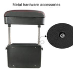 2 PCS Universal Car Wireless Qi Standard Charger PU Leather Wrapped Armrest Box Cushion Car Armrest Box Mat with Storage Box, 2pcs(Beige), 2pcs(Brown), 2pcs(Black Red), 2pcs(Black White), 2pcs(Grey)