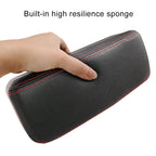 2 PCS Universal Car Wireless Qi Standard Charger PU Leather Wrapped Armrest Box Cushion Car Armrest Box Mat with Storage Box, 2pcs(Beige), 2pcs(Brown), 2pcs(Black Red), 2pcs(Black White), 2pcs(Grey)
