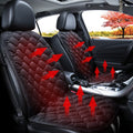 Car 12V Front Seat Heater Cushion Warmer Cover Winter Heated Warm, Double Seat, 12V Double Seat (Black), 21V Double Seat (Coffee), 12V Double Seat (Beige), 12V Double Seat (Red)
