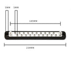 20 Way Power Distribution Bus Bar 20-bit Single Distribution Box for Car / RV / Boat, 20-bit