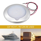 DC 9-30V 4.5W 3000-3300K IP67 Marine RV Dimmable 150mm LED Dome Light Ceiling Lamp, with Touch Control, 150mm LED Dome Light, 150mm LED Dome Light(White Light)