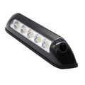 DC 12V 2.6W 6000K IP67 Marine RV Waterproof LED Stair Deck Dome Light Ceiling  Lamp, Black Shell and Rubber Base, Black Shell and Rubber Base