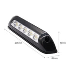DC 12V 2.6W 6000K IP67 Marine RV Waterproof LED Stair Deck Dome Light Ceiling  Lamp, Black Shell and Rubber Base, Black Shell and Rubber Base