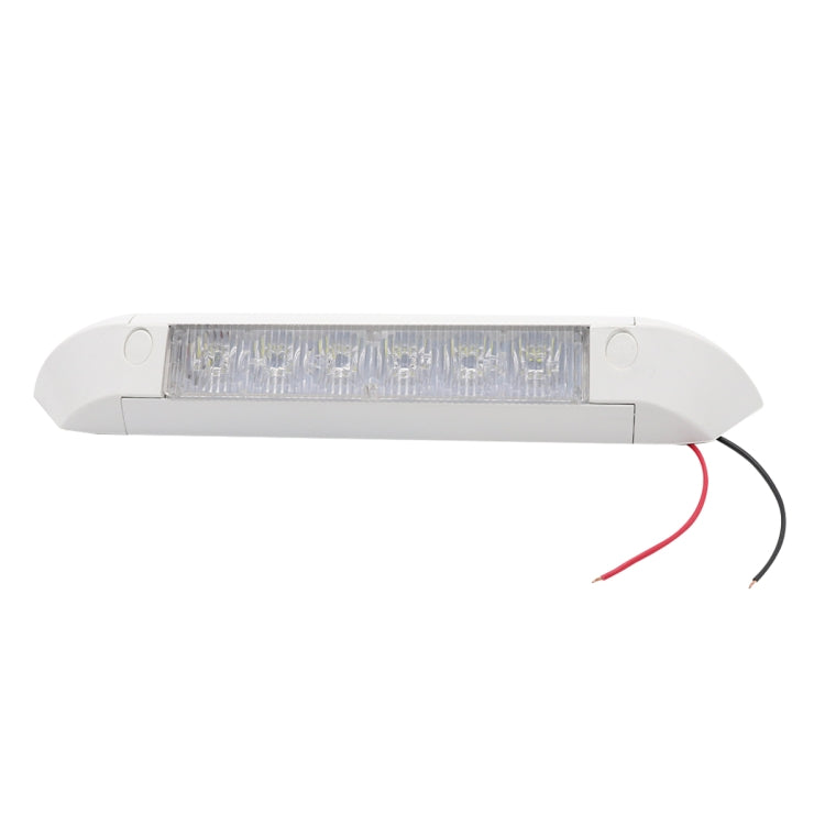 DC 12V 2.6W 6000K IP67 Marine RV Waterproof LED Stair Deck Dome Light Ceiling  Lamp, Aluminum Alloy Base, Aluminum Alloy Base