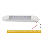 DC 12V 2.6W 6000K IP67 Marine RV Waterproof LED Stair Deck Dome Light Ceiling  Lamp, Aluminum Alloy Base, Aluminum Alloy Base