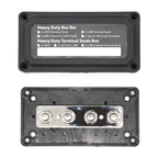 Max DC 48V 300A Heavy-Duty Module Design Bus Bar 4 M8 Terminal Studs Box Busbar for Car / RV / Boat, 300A