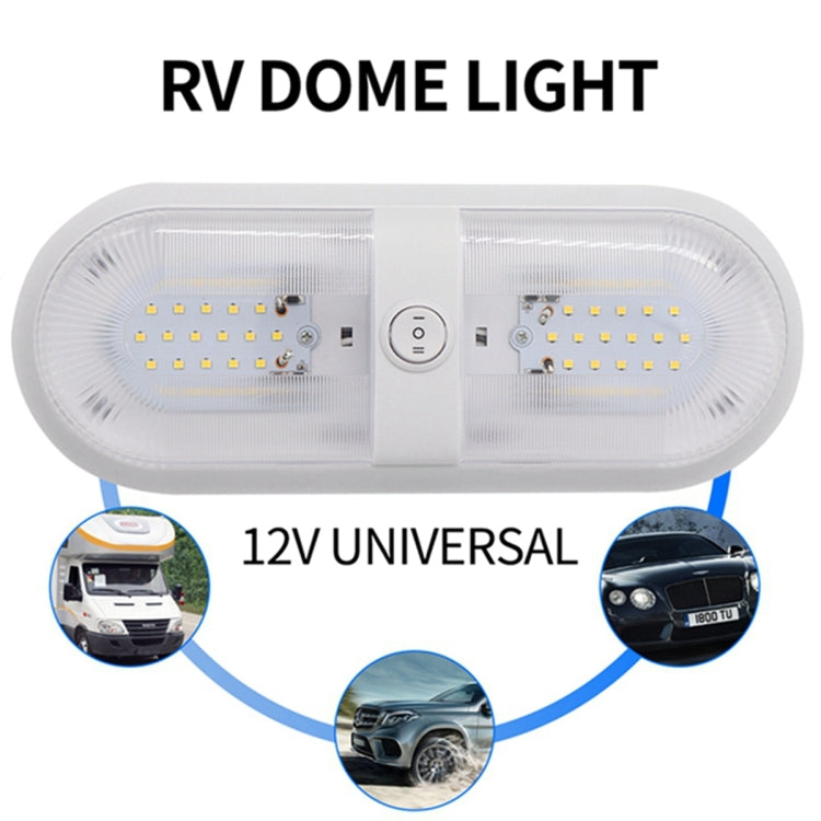 D4347 10-24V 6-7W 4000-4500K 560LM RV Yacht 48 PCS LED Lamps Dome Light Ceiling Lamp, with Independent Switch Control, D4347