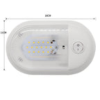 D4348 10-24V 3-3.5W 4000-4500K 280LM RV Yacht 24 PCS LED Lamps Dome Light Ceiling Lamp, with Independent Switch Control, D4348