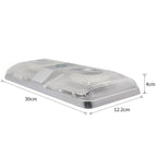 D4376D DC11-18V 6W 6000-6500K IP50 48LEDs SMD-5050 Marine RV Dimmable LED Dome Light Ceiling Lamp, with Touch Control, D4376D