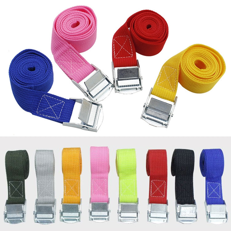 Car Tension Rope Luggage Strap Belt Auto Car Boat Fixed Strap with Alloy Buckle,Random Color Delivery, Size: 25mm x 1m, 1m