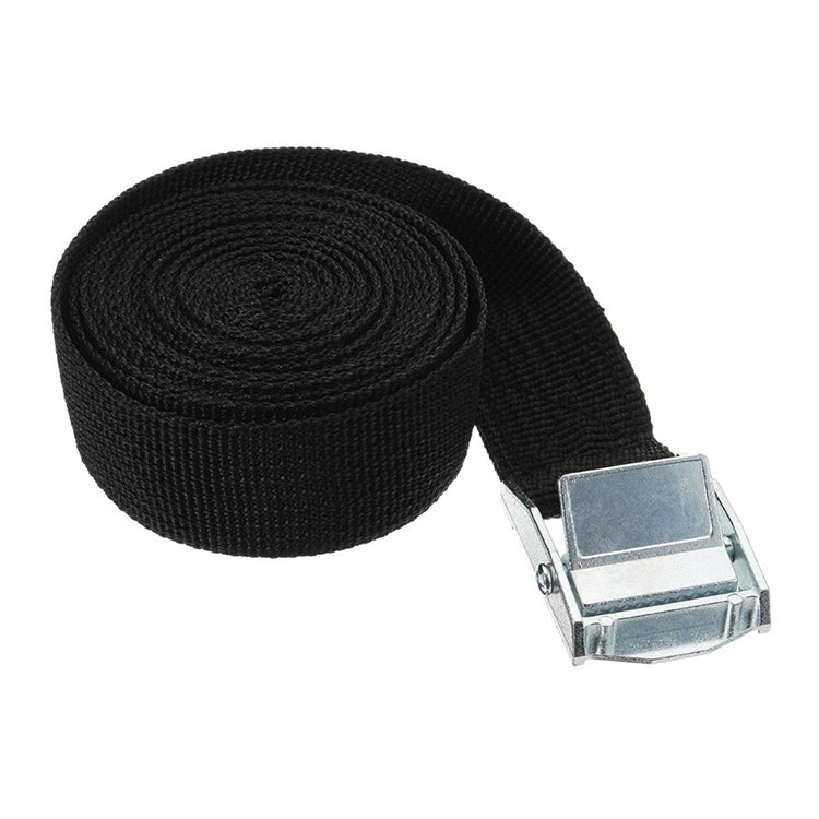 Car Tension Rope Luggage Strap Belt Auto Car Boat Fixed Strap with Alloy Buckle,Random Color Delivery, Size: 25mm x 2m, 2m