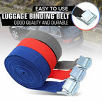 Car Tension Rope Luggage Strap Belt Auto Car Boat Fixed Strap with Alloy Buckle,Random Color Delivery, Size: 25mm x 3m, 3m