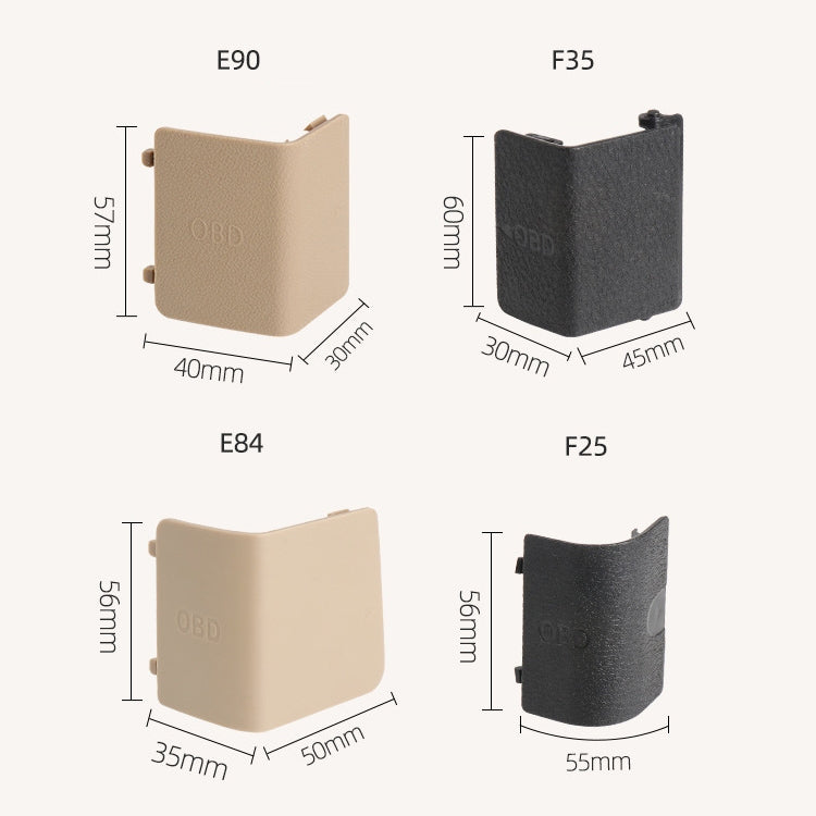 Car Diagnostic Plug Cover OBD Panel Decorative Cover 51437147538 for BMW F35 2012-2019, For BMW F35 2012-2019 (Black), For BMW F35 2012-2019 (Beige)