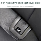 Car Rear Children Seat Isofix Cover for Audi A4 2009-2016, For Audi A4 2009-2016 (Black), For Audi A4 2009-2016 (Grey)