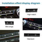 Car Wind Power Switch Air Conditioning Air Volume Button for BMW 5 Series 2011-2017 / 7 Series 2009-2015, Right Middle Configuration, Right Middle Configuration