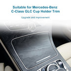 2056830900 Car Cup Holder Electroplating Trim Decorative Frame for Mercedes-Benz C Class W205, Cup Holder Electroplating Decorative Frame