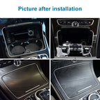 2056830900 Car Cup Holder Electroplating Trim Decorative Frame for Mercedes-Benz C Class W205, Cup Holder Electroplating Decorative Frame