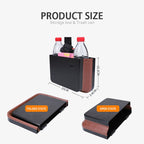 929 Car Foldable Hanging Trash Can Storage Bin with Small Table, with Small Table Black, with Small Table Beige