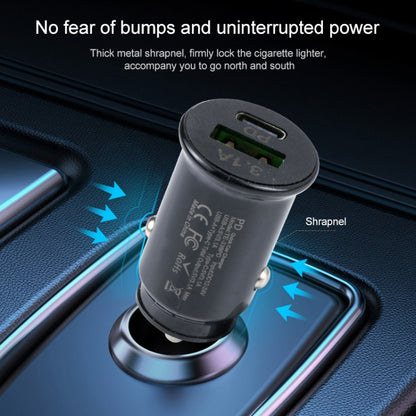 TE-339PD 3.1A PD USB-C / Type-C + USB Interface Mini Fast Charging Car Charger