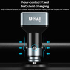 IVON CC43 45W PD 3.0 Dual USB-C / Type-C + QC 3.0 USB Port Square Car Charger, CC43