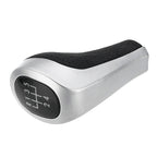 Car 5-speed Matte Silver Gear Shift Lever Knob for BMW, 5-speed Matte Silver