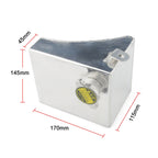 Car Modified Triangle Aluminum Alloy Cooling Water Tank Bottle Can for Nissan