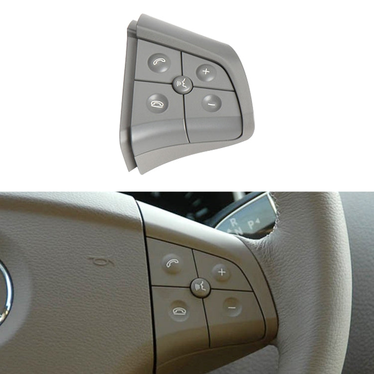 Car Right Side 5-button Steering Wheel Switch Buttons Panel 1648200110 for Mercedes-Benz W164, Left Driving, Right Side 5-button (Grey), Right Side 5-button (Black), Right Side 5-button (Coffee)