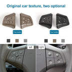 Car Left Side 5-button Steering Wheel Switch Buttons Panel 1648200010 for Mercedes-Benz W164, Left Driving, Left Side 5-button (Black), Left Side 5-button (Coffee), Left Side 5-button (Grey)
