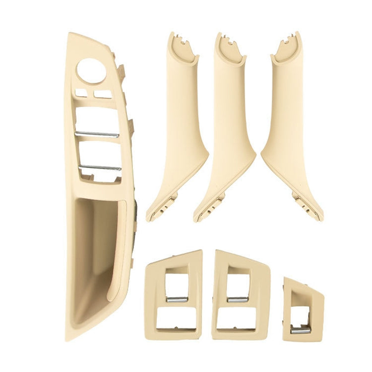 Car High Configuration Version Inside Doors Handle Pull Trim Cover 5141 7225 873 for BMW F10 F18, Left Driving, High Configuration Version (Beige), High Configuration Version (Black), High Configuration Version (Beige White)                            ...