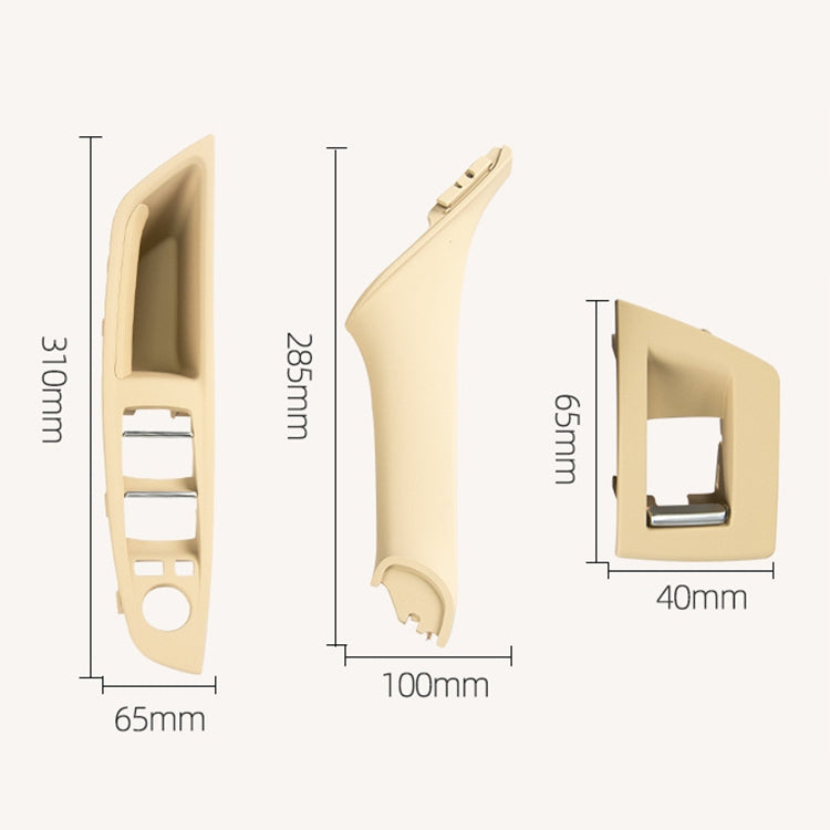 Car High Configuration Version Inside Doors Handle Pull Trim Cover 5141 7225 873 for BMW F10 F18, Left Driving, High Configuration Version (Beige), High Configuration Version (Black), High Configuration Version (Beige White)                            ...