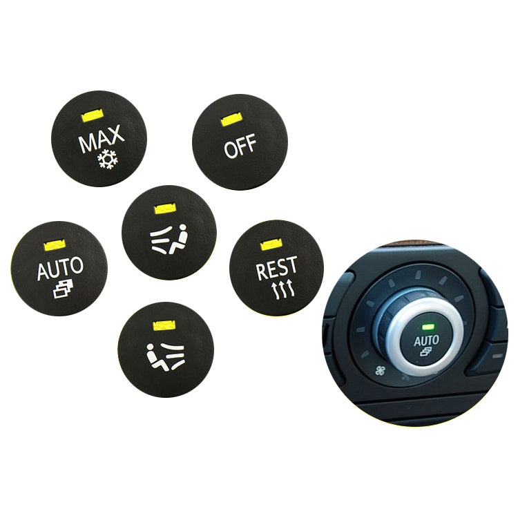 Car Air Conditioner Panel Switch Button OFF Key 6131 9250 196-1 for BMW E60 2003-2010, Left Driving, OFF