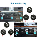 Car Air Conditioner Panel Switch Button RIGHT Key 6131 9250 196-1 for BMW E60 2003-2010, Left Driving, RIGHT