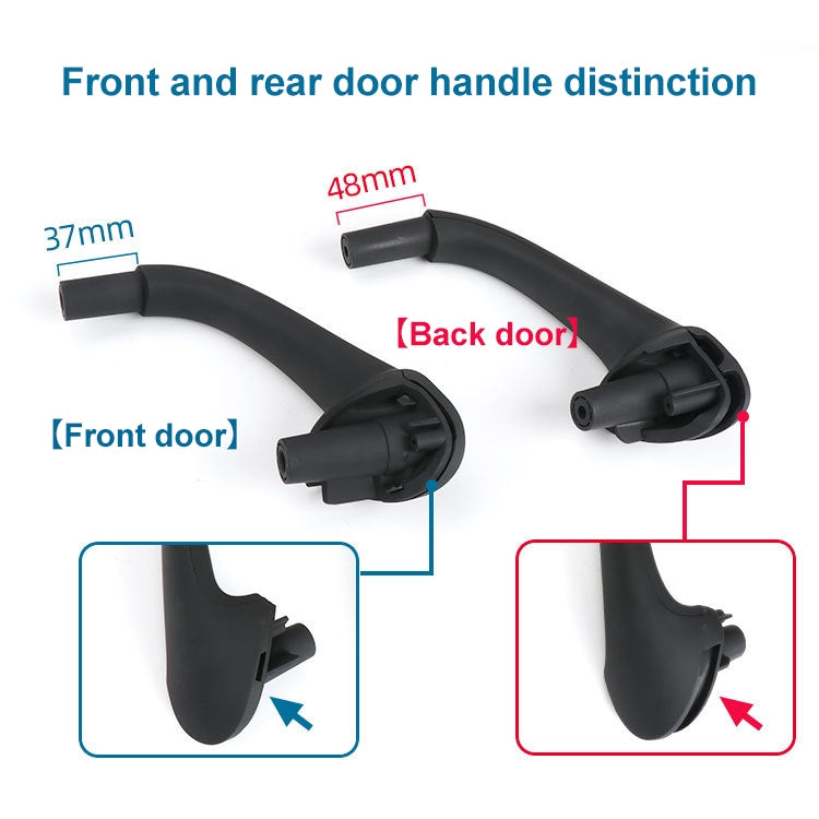 Car Rear Right Inside Doors Handle Pull Trim Cover for Mercedes-Benz C-class W203 -2007 , Left Driving, Rear Right (Beige), Rear Right (Black), Rear Right (Grey)