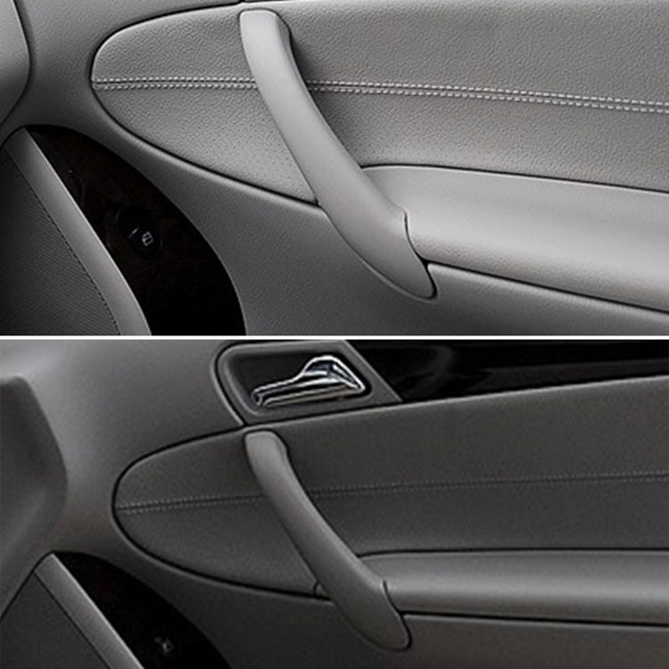 Car Rear Left Inside Doors Handle Pull Trim Cover for Mercedes-Benz C-class W203 -2007, Left Driving, Rear Left (Black), Rear Left (Grey), Rear Left (Beige)