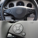 1 Pair Car Steering Wheel Switch Buttons Panel for Mercedes-Benz W204 2007-2014, Left Driving, 1 Pair (Black), 1 Pair (Grey), 1 Pair (Beige), 1 Pair (Brown)