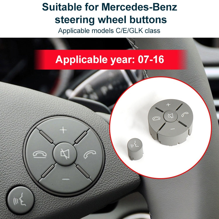 Car Right Side Steering Wheel Switch Buttons Panel for Mercedes-Benz W204 2007-2014, Left Driving, Right Side (Beige), Right Side (Brown), Right Side (Black), Right Side (Grey)