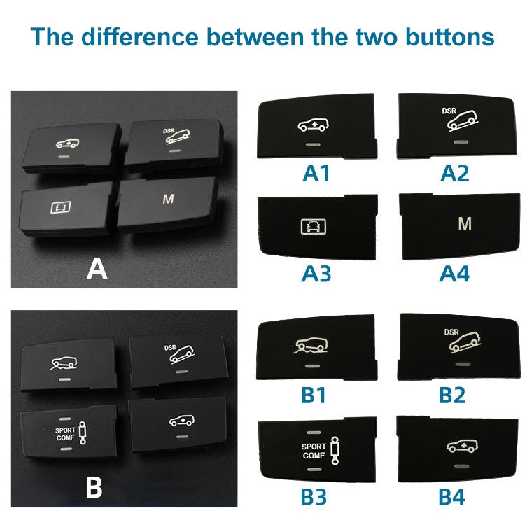 Car Model B2 Downhill Auxiliary Switch Shift Button for Mercedes-Benz GL GLE Class W166, Left Driving, B2
