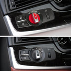 Car Headlight Switch Panel for BMW 5 Series 2010-2017, Left Driving Standard Version, Headlight Switch Panel Standard Version