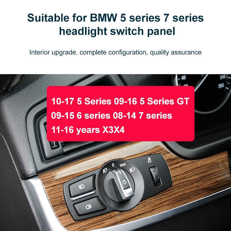Car Rear Fog Light Switch Button Knob for BMW 5 Series 2010-2017, Left Driving, Rear Fog Light Switch